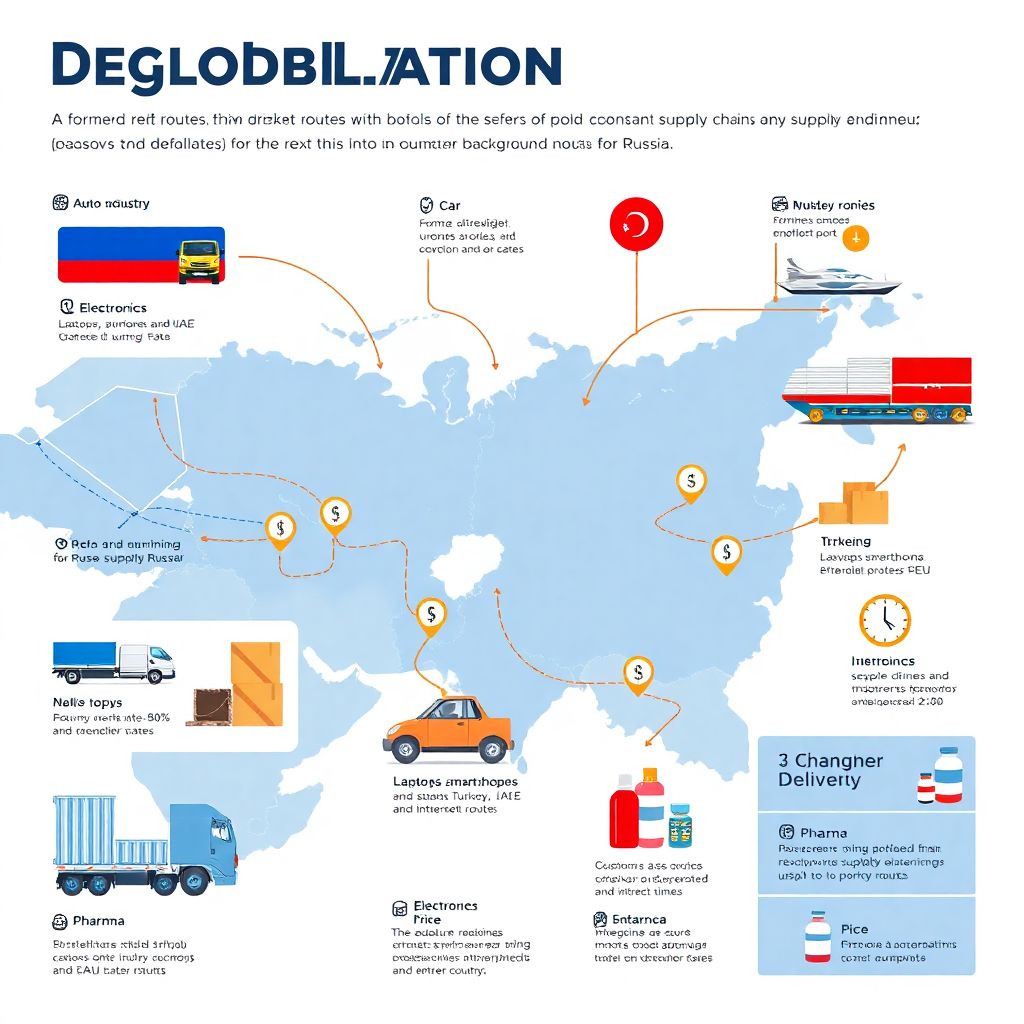 Глобальная деглобализация цепочек поставок: влияние на цены и инфляцию в России
